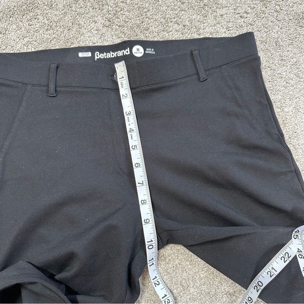 Betabrand Women’s Classic Dress Pant Yoga Pants Straight Leg Stretch in Black MP - Picture 12 of 14